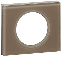 Рамка универсальная Legrand Celiane Corian 1-м. стекло смальта мокка картинка